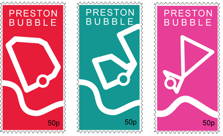 Mockup tickets for use on the Preston Bubble